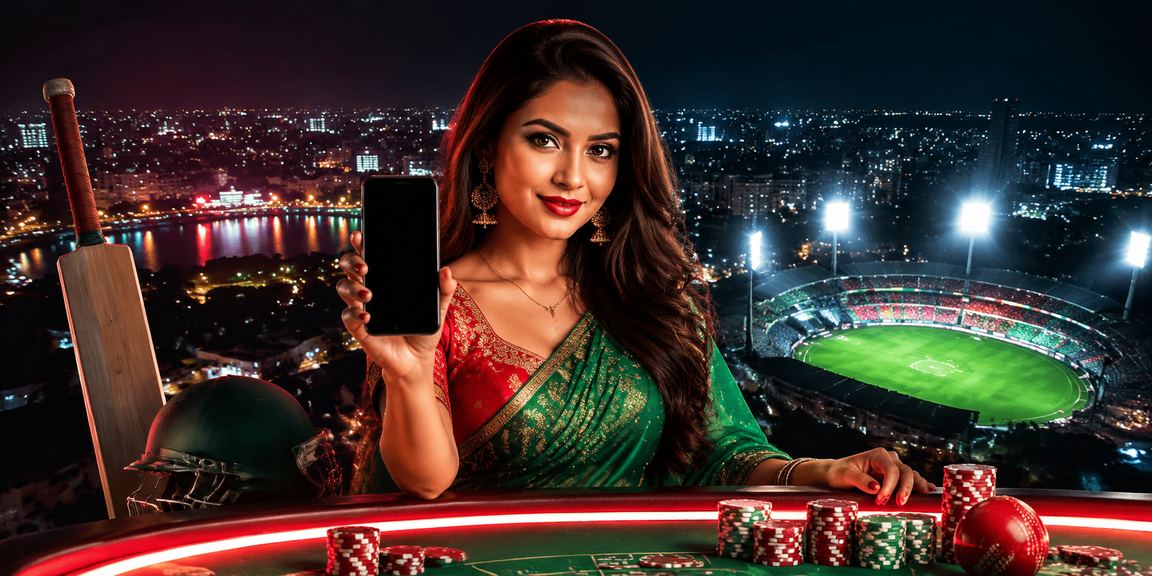 বগুড়ায় লাল-সবুজ পোশাকে ক্রিকেট বেটিং উপভোগের দৃশ্য