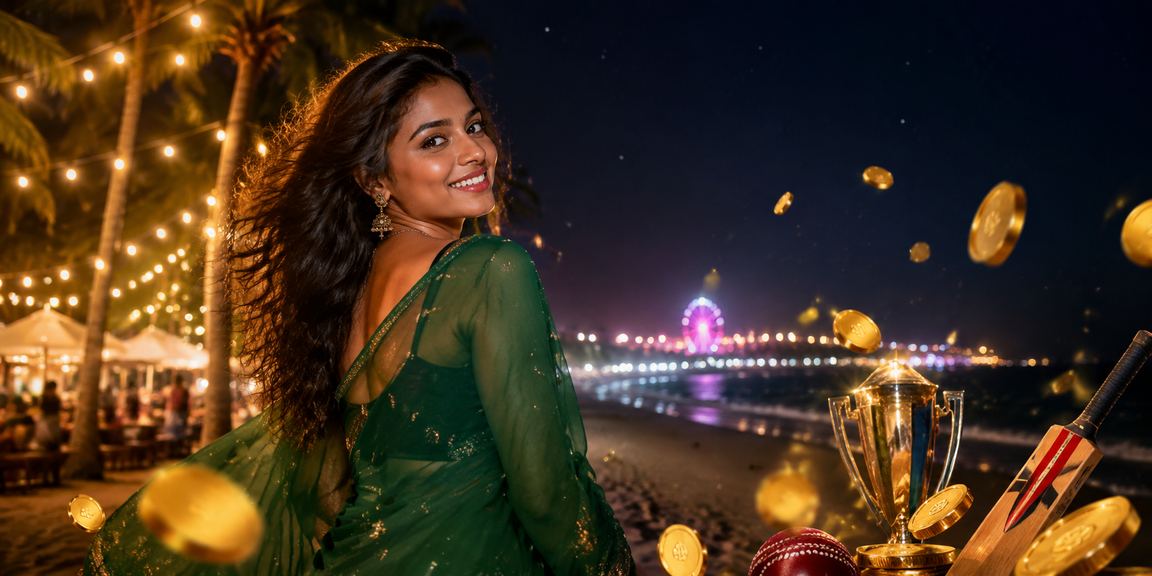 কক্সবাজারে শাড়ি পরা নারী সমুদ্র সৈকতে ক্রিকেট বেটিং অ্যাপ ব্যবহার করছেন