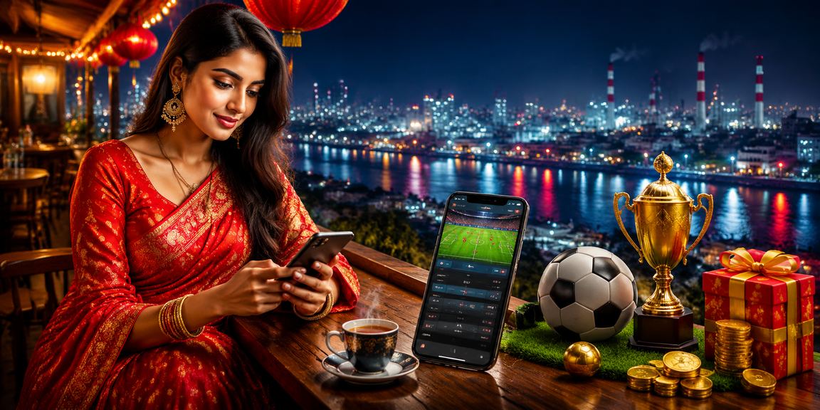 নারায়ণগঞ্জে শাড়ি পরা নারী ফুটবল বেটিং উপভোগ করছেন